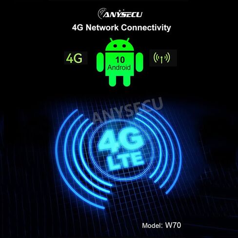 Anysecu W70 Android 10 Network Radio Zello/Real Walkie Talkie GPS PTT IP67 POC Radio 4100mAh Type-c Mobile Radio in Saudi Arabia