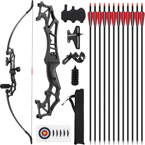 Recurve Bows and Arrow Set 40lbs Right-Hand Adults Takedown Bow | Archery,outdoor practice in Saudi Arabia