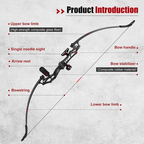Recurve Bows and Arrow Set 40lbs Right-Hand Adults Takedown Bow | Archery,outdoor practice in Saudi Arabia