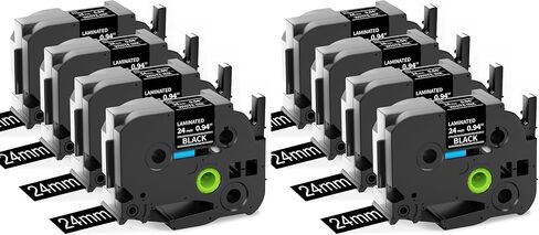 Replacement for Brother P Touch Label TZe TZ Tape 12mm 0.47 Laminated White in Saudi Arabia