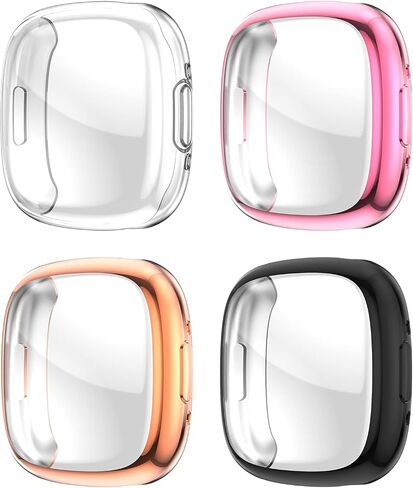 Rc-Z Fitbit Sense 2/Versa 4 Case with Screen Protector, 4-Pack in Saudi Arabia
