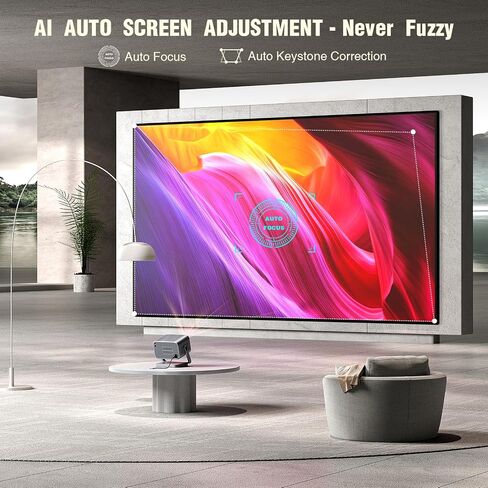 【Netflix Officially & Auto Focus】 VOPLLS Smart Projector with WiFi and Bluetooth, Converts 35mm/135/126 Film & Slides to Digital Photos, Easy-to-Use Film Digitizer in Saudi Arabia