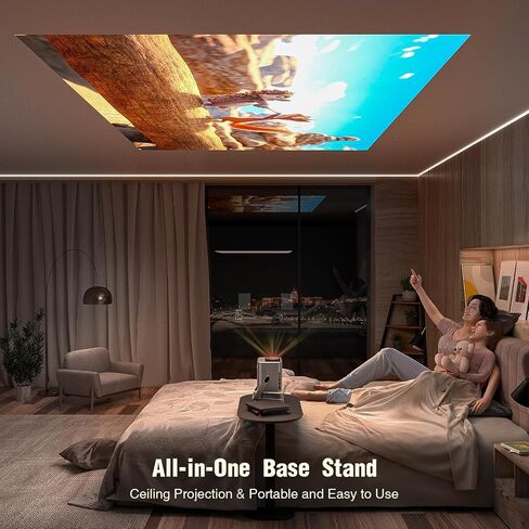 【Netflix Officially & Auto Focus】 VOPLLS Smart Projector with WiFi and Bluetooth, Converts 35mm/135/126 Film & Slides to Digital Photos, Easy-to-Use Film Digitizer in Saudi Arabia