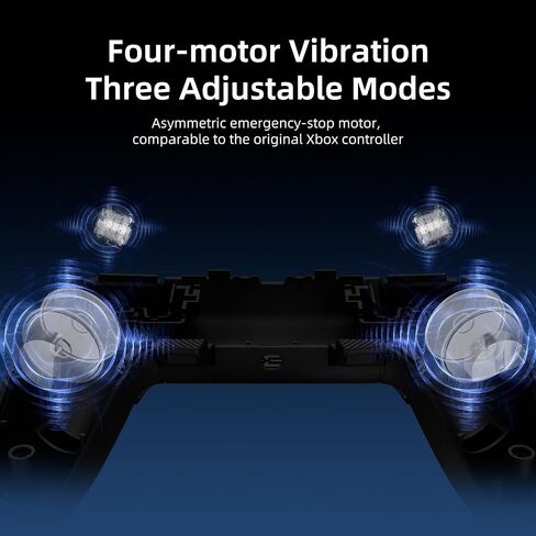 AceGamer Hypershadow D4 2.4G Wireless Controller for PS4/Switch/PC/IOS/Android/Steam Deck, TMR Joysticks, Instant Trigger Switch, Mechanical Buttons, 4 Macro Back Paddles, Turbo, 6-Axis Gyro, Grip Vibration +Trigger Vibration in Saudi Arabia