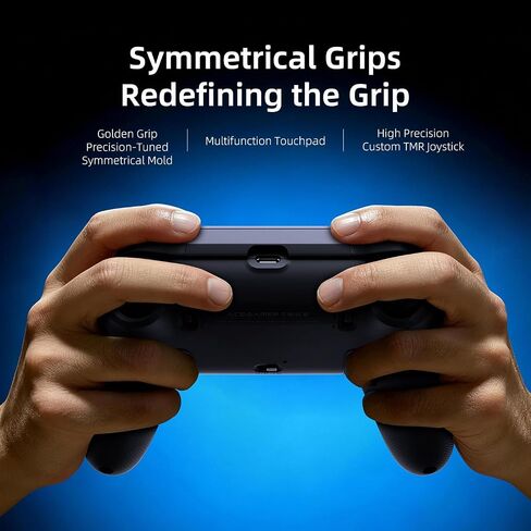 AceGamer Hypershadow D4 2.4G Wireless Controller for PS4/Switch/PC/IOS/Android/Steam Deck, TMR Joysticks, Instant Trigger Switch, Mechanical Buttons, 4 Macro Back Paddles, Turbo, 6-Axis Gyro, Grip Vibration +Trigger Vibration in Saudi Arabia