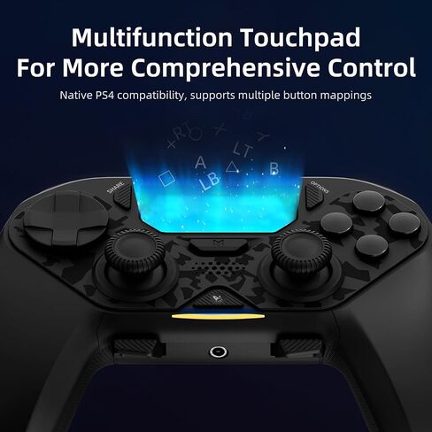 AceGamer Hypershadow D4 2.4G Wireless Controller for PS4/Switch/PC/IOS/Android/Steam Deck, TMR Joysticks, Instant Trigger Switch, Mechanical Buttons, 4 Macro Back Paddles, Turbo, 6-Axis Gyro, Grip Vibration +Trigger Vibration in Saudi Arabia