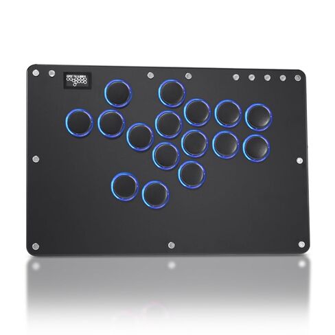 Haute42 T16 Pro Leverless Arcade Stick, Hot-Swap 16-Key Controller (Black) | Custom RGB, Turbo Functions & SOCD Supported, Compatible with PC/Ps3/Ps4/Switch/Steam Game Keyboard in Saudi Arabia