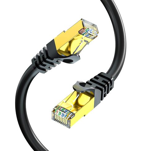 BIFALE Cat 8 Ethernet Cable 6 FT, Cat8 Network Cable 40Gbps 2000MHz, 26AWG Heavy Duty LAN Cable, PE Jacket for Modem Router, Indoor&Outdoor in Saudi Arabia
