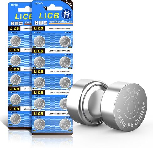 LiCB 20 Pack LR44 AG13 357 303 SR44 Battery 1.5V Button Coin Cell Batteries in Saudi Arabia