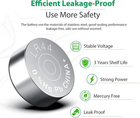 LiCB 20 Pack LR44 AG13 357 303 SR44 Battery 1.5V Button Coin Cell Batteries in Saudi Arabia