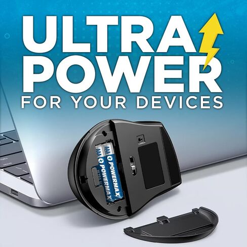 Powermax 24-Count Triple AAA Batteries, Ultra Long Lasting Alkaline Battery for Home and Office, 10-Year Shelf Life, Reclosable Packaging in Kuwait