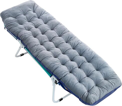 Slsy Folding Camping Cot for Adults with Mat & Carry Bag, 28in Wide, 880LBS | 28-inch wide padded cot supports up to 880 lbs. Includes a carry bag for easy transport during camping, travel & outdoor use in Saudi Arabia