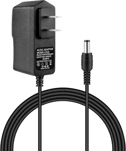 12V 1A Power Supply Adapter, Waysse 1000mA 12W AC DC Adapter,12W AC Switching Adapter Slim Design DC 12V Power Cord for CCTV Camera, LED Strip Light, Routers, Speakers, Home Appliances, Scanner in Saudi Arabia