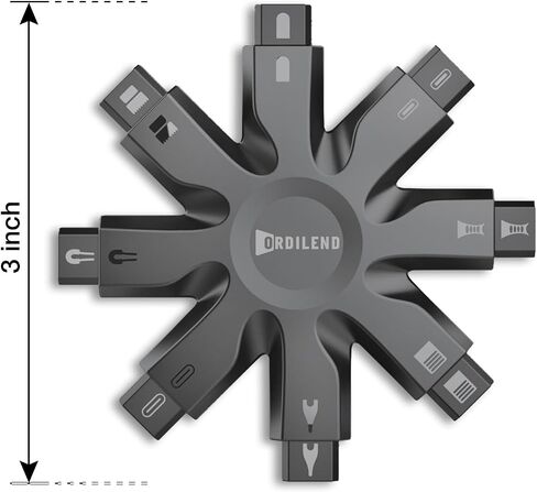 Ordilend iPhone Charging Cleaning Kit, All-in-1 for Airpod Speaker Cleaner | Electronics Deep Cleaning Reusable Brush Tool, Premium Silicone for iPhone iPad Macbook Airpod Camera, Gaming Accessories in Saudi Arabia