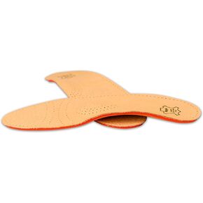 Orthotic Orthopedic Shoe Insoles Inserts with Arch Support Made of Premium Leather and Memory Foam, Kaps Relax Shock Absorber Pecari (42 EUR / 9 US/Men)