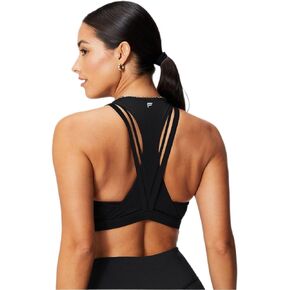 Fabletics Women's Boost Medium Impact Sports Bra, Workout, Yoga, Athletic, Fitness, Knit