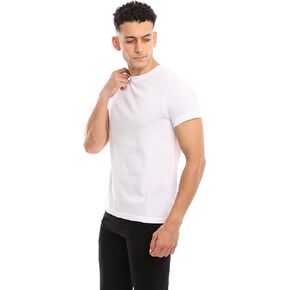 Mens Undershirt (Slim - Tight Fit) | Cotton Crew Neck T-Shirt (3/6 Pack) | Tag Free, Ultra Soft, Breathable (Made in Egypt)