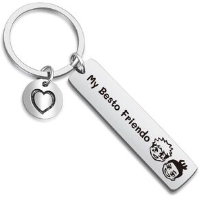 Friendship Keyring Anime Fan Gift Anime Lover Gift Brother Gift Anime Jewelry