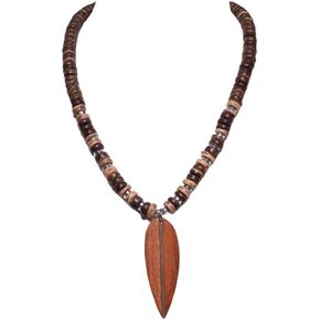 BlueRica Wood Surfboard on Coconut Shell Beads Necklace in Saudi Arabia