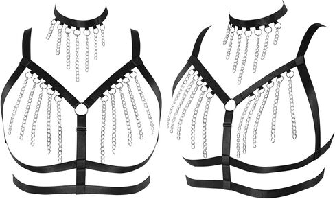 Women's Body Cage Breast Harness Belts Hollow Out Bra Strappy Plus Size Lingerie New Punk Gothic Rave Charm Tops Bras in Saudi Arabia