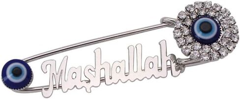 زد كيه دي سي دبوس بروش من الستانلس ستيل بتصميم عين الحسد للمسلمين بتصميم مسلم مسلم وعبارة "Meshallah Turkey" in Kuwait