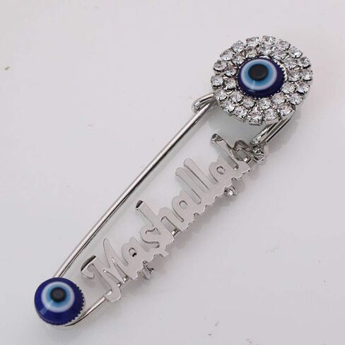 زد كيه دي سي دبوس بروش من الستانلس ستيل بتصميم عين الحسد للمسلمين بتصميم مسلم مسلم وعبارة "Meshallah Turkey" in Kuwait