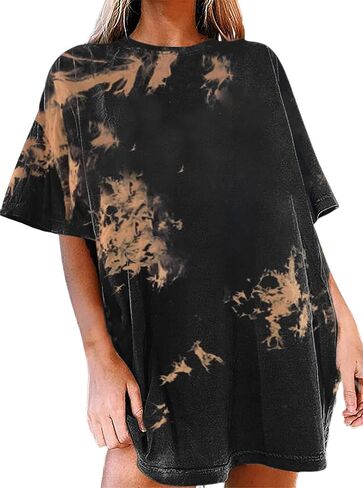 Avanova Women's USA Letter Graphic Oversized Tee Short Sleeve Round Neck Casual Loose T Shirt in Saudi Arabia
