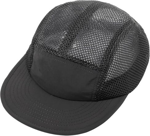 قبعة Croogo Mesh 5 لوحة قبعة بيسبول قابلة للتعديل لسائقي الشاحنات خفيفة الوزن قابلة للتنفس وسريعة الجفاف على طراز الهيب هوب قبعات مسطحة الحافة in Kuwait