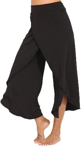 YOFIT Women's Elegant Palazzo Wide Leg Yoga Pants Loose Flared High Waist Pants in Saudi Arabia