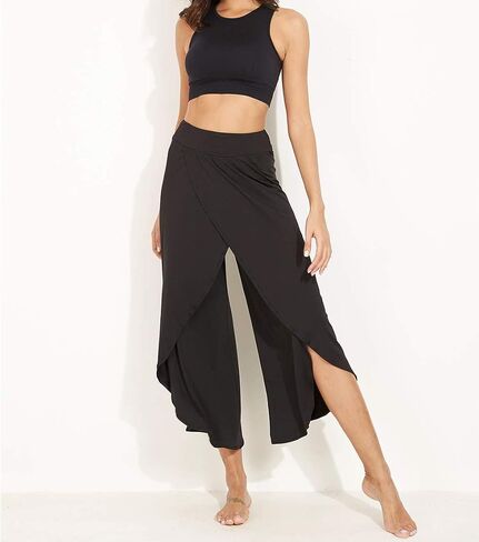 YOFIT Women's Elegant Palazzo Wide Leg Yoga Pants Loose Flared High Waist Pants in Saudi Arabia