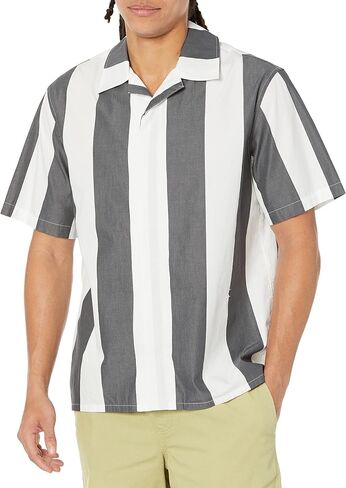 Calvin Klein Men's Stripe Easy Camp Shirt in Saudi Arabia