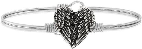 Luca + Danni Angel Wing Heart Bangle Bracelet in Kuwait