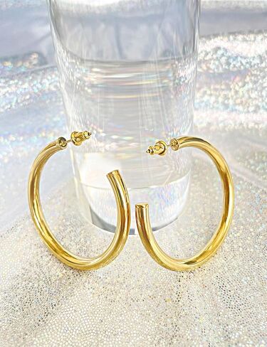 316L Surgical Steel Earrings Small Hoop Earrings for Women Trendy Cuff Earrings Huggie Stud Small Huggie Earrings for Women Stainless Steel Earrings for Women Stainless Steel Huggie Earrings in Saudi Arabia
