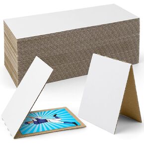 Golden State Art, 3.5X4.5 Inch Trading Card Protector, Shipping Corrugated Sheet, Cardboard Inserts, Sport Baseball Football Card Folders, White, 50 Packs