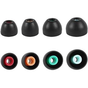 4 Pairs Ear Tips for Sony TrueWireless Earbuds - New Sony XM5, WF-1000XM5, WF-1000XM4, WF-1000XM3, WF-XB700, Ultimate Comfort | Unshakeable Fit | Black