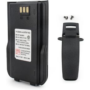 1PC RT3S Li-ion Battery Pack 7.4V 2200mAh Replacement for TYT Tytera Radio MD380 MD-380 MD-UV380 MD-380U MD-380V MD-446 RT3 RT3S with 1PC Belt Clip