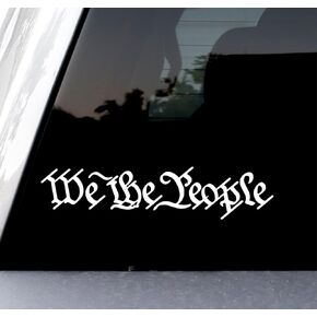 Sunset Graphics & Decals We The People Vinyl Car Decal Sticker Constitution | Cars Trucks Vans Walls Laptop | White | 7.5 inches | SGD000227