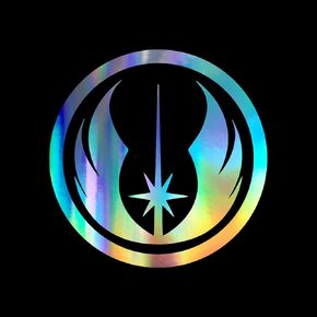Jedi Order Symbol Decal Vinyl Sticker Auto Car Truck Wall Laptop | Holographic | 5.5" x 5.5"