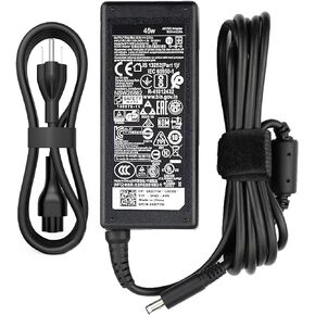 Original 45W (4.5 * 3.0 mm Jack 19.5V 2.31A) AC Power Charger Fit for Dell Inspiron 11/13/14/15/17 3000 5000 7000 Series(3583 3593 5570) Latitude E5450 XPS 13-45 Watt AC 2-in-1 Computer Adapter Cord