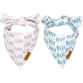 مناديل ريمي+رو للكلاب - عبوتان | مجموعة كشف الجنس | نسيج متين ممتاز | براءة اختراع الشكل | مقاس قابل للتعديل | مقاسات متعددة متوفرة (كبيرة) in Kuwait