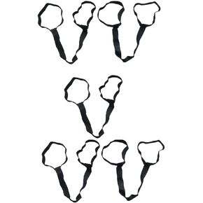Leadigol 5PCS Yoga Mat Shoulder Strap,Yoga Mat Bundling Belt Exercise Sling Rope Elastic Stretch Rope Multi-functional Stretch Belts for Sports