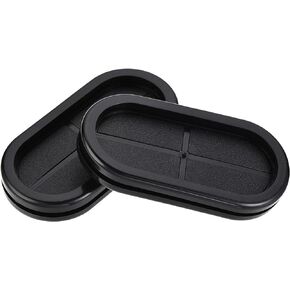 uxcell Rubber Grommet Oval Double-Sided Mount Size 85 x 38 mm for Wire Protection 4pcs