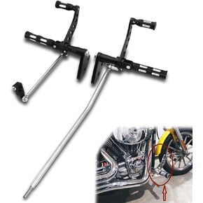 TOPRAMETAL Black Straight Forward Control Foot Pegs For Harley Dyna 2006-2017 Fit Street Bob Fxdb 2000-2012 Dyna Super Glide 2008-2013 Fatbob Fxdf