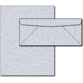 Parchment Style Paper & Envelopes Stationery Set (40 Sets, Blue)