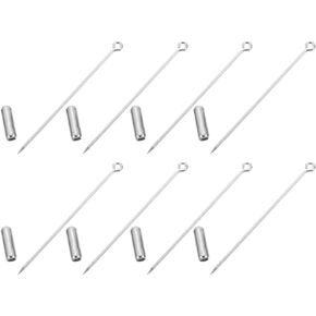 Healifty Wedding Jewelry Wedding Jewelry 20Pcs Needle Pin Copper Brooch Safety Needle Eye Pin Stick for Men Women Suit Tie Hat Scarf 70mm Wedding Accessories Wedding Accessories