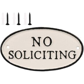 No Soliciting Sign : No Soliciting Sign for House : 3 Pack
