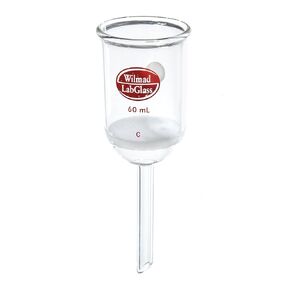 Wilmad-LabGlass LG-7080-108 Buchner Filter Funnel with Fritted Disc, 60mL, 40 mmD Disc, Coarse Porosity