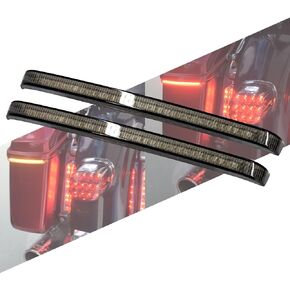 HCmotorku Motorcycle LED Saddlebag Tail Light Running Brake Sequential Turn Signal Lamp Fit for Harley Touring Road King Road Gilde Street Gilde Electra Glide Ultra Limited 2014-2023 Smoked Lens