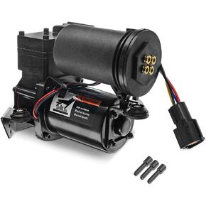 A-Premium Air Suspension Compressor Pump Compatible with Ford Expedition 1997-2006 & Lincoln Navigator 1998-2006, With Air Dryer, Replace# 1L1Z5319BA, 6L1Z5319AA