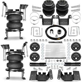 Rear Air Spring Bag Suspension Kits Compatible with 2011-2019 Chevrolet Silverado and GMC Sierra 2500/3500 HD 4WD pickups, up to 7,500lbs of Load Leveling Capacity